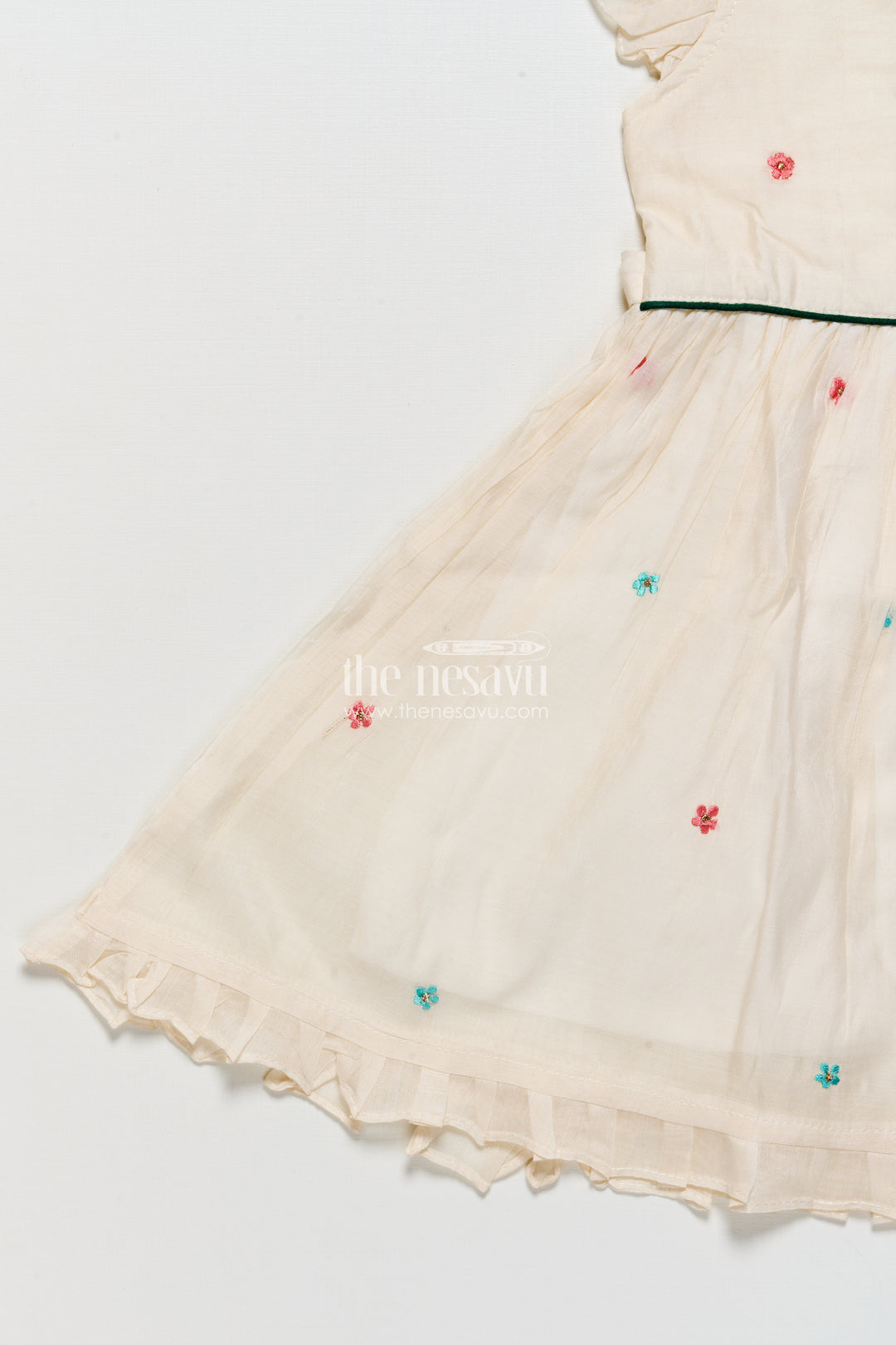 Embroidered Chanderi Frock for Girls Perfect for Festive Occasions