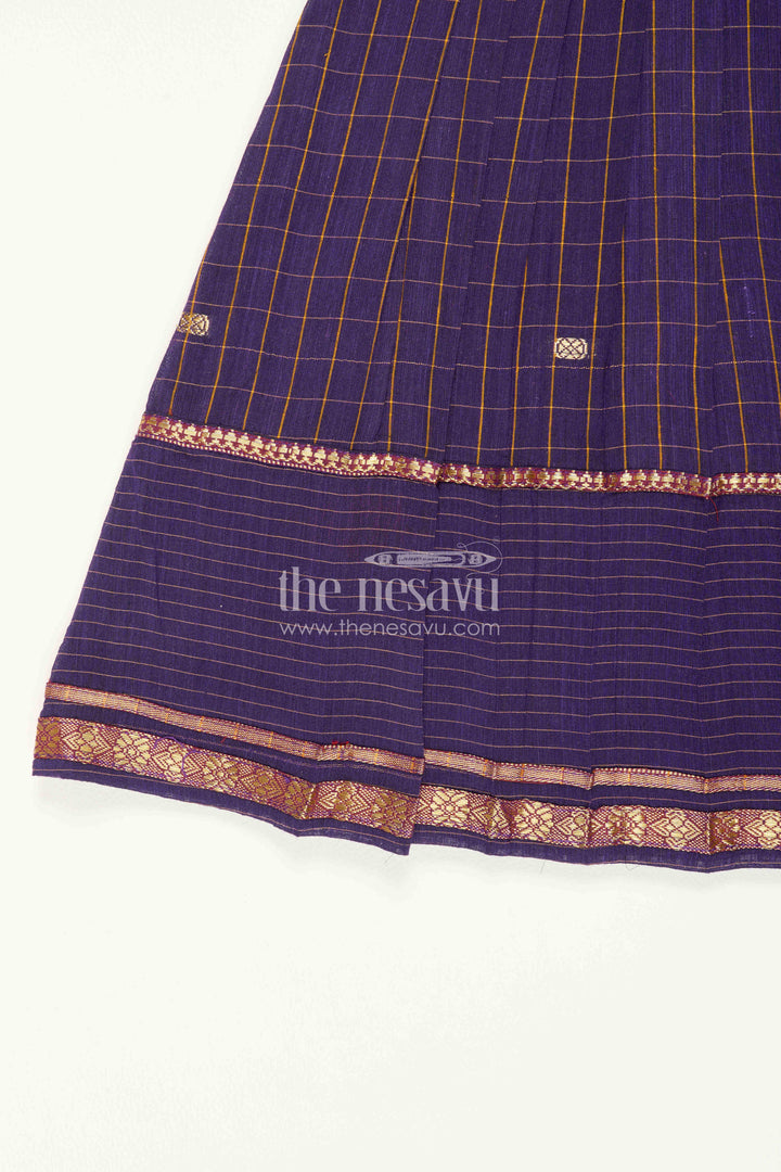 Girls Ethnic Cotton Frock for Temple Visits and Family Celebrations