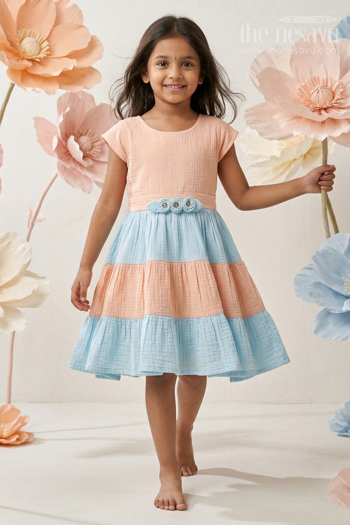 Girls Cotton Frock for Birthday Party and Festive Occasions