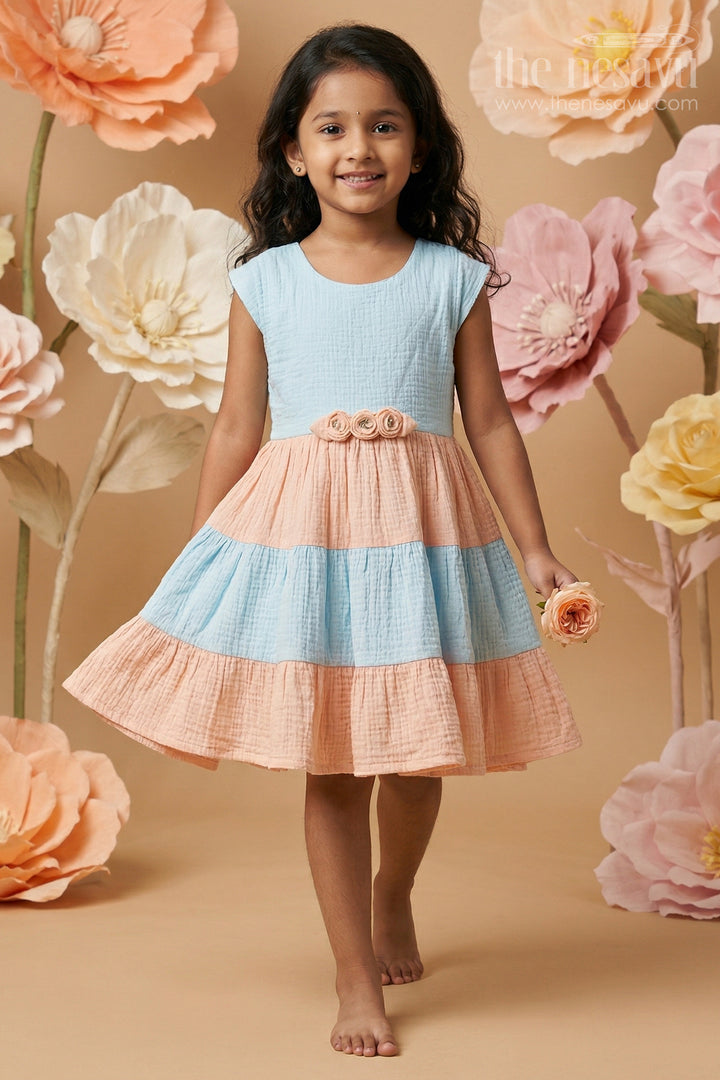 Girls Cotton Frock for Birthday Party and Family Outings
