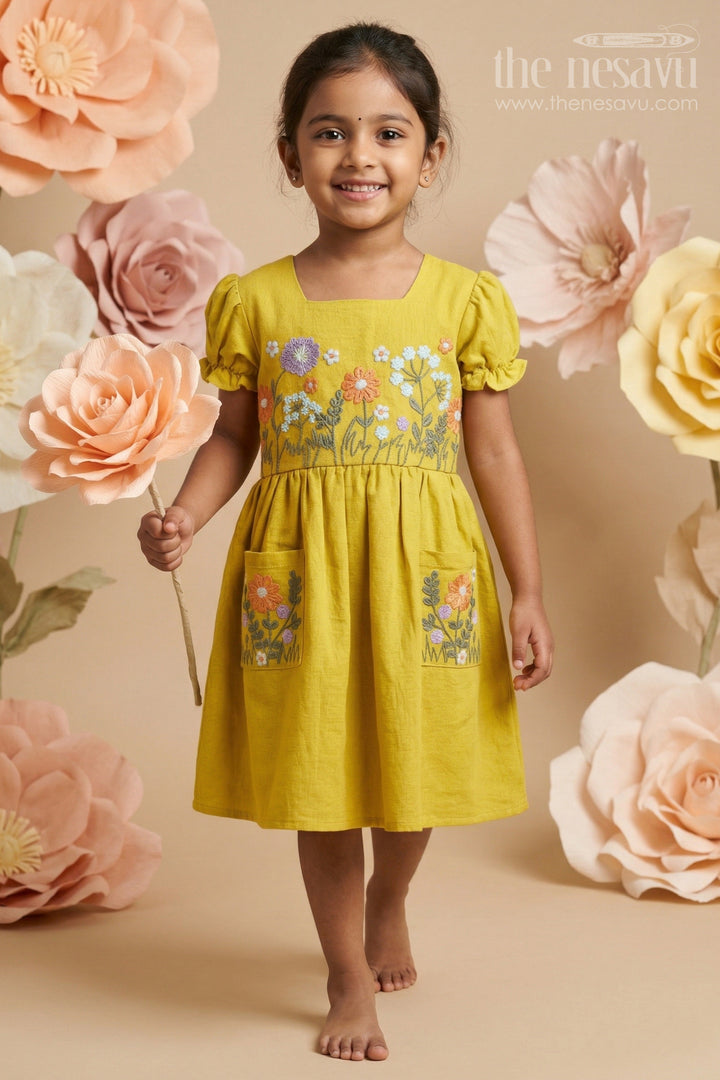 Girls Cotton Frock for Summer Outings and Playful Garden Parties