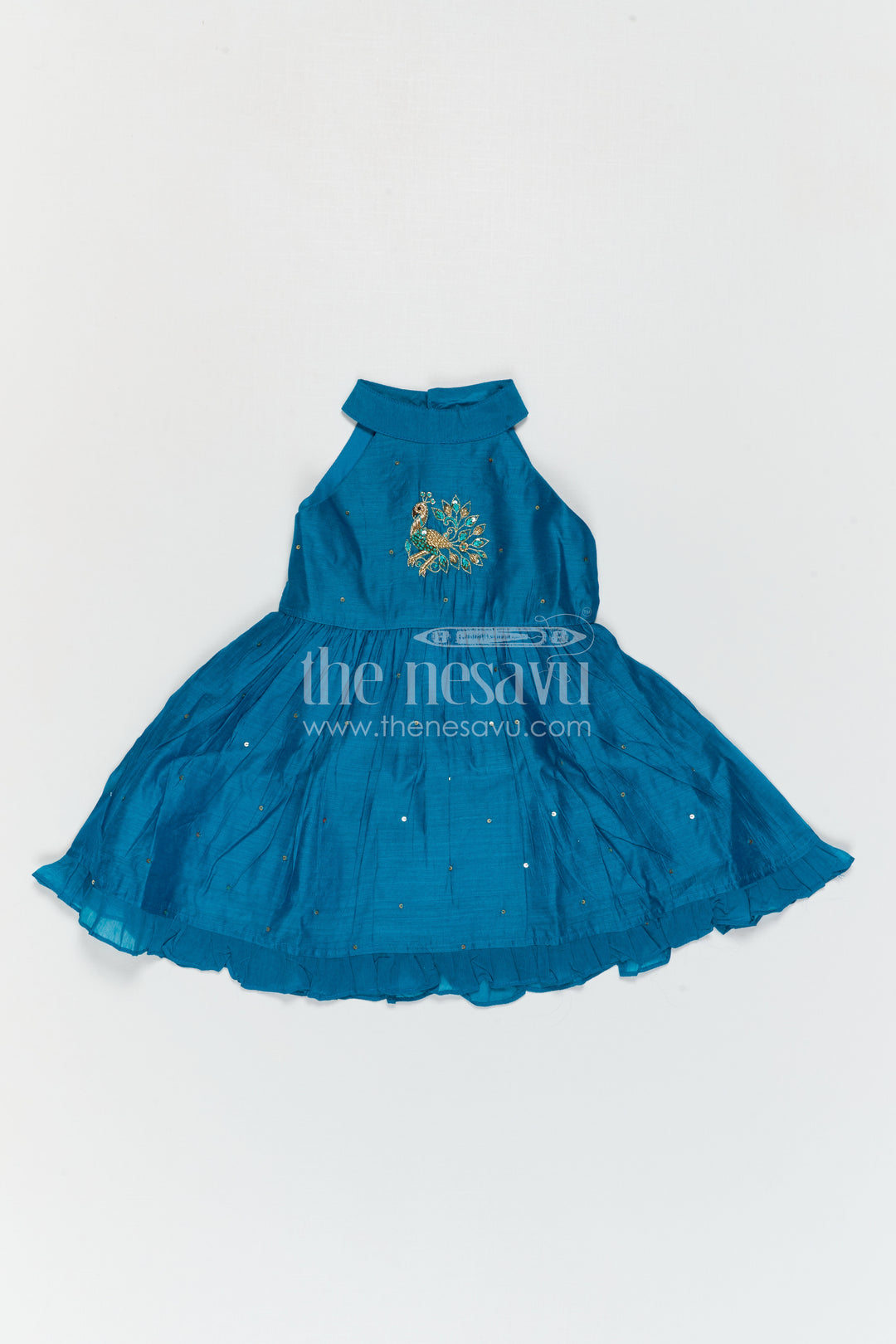 Girls Blue Frock for Birthdays and Festive Celebrations