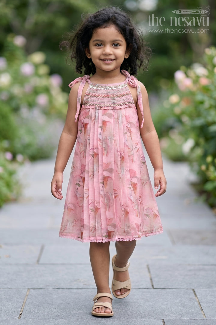Girls Cotton Frock for Summer Outings and Casual Festive Wear
