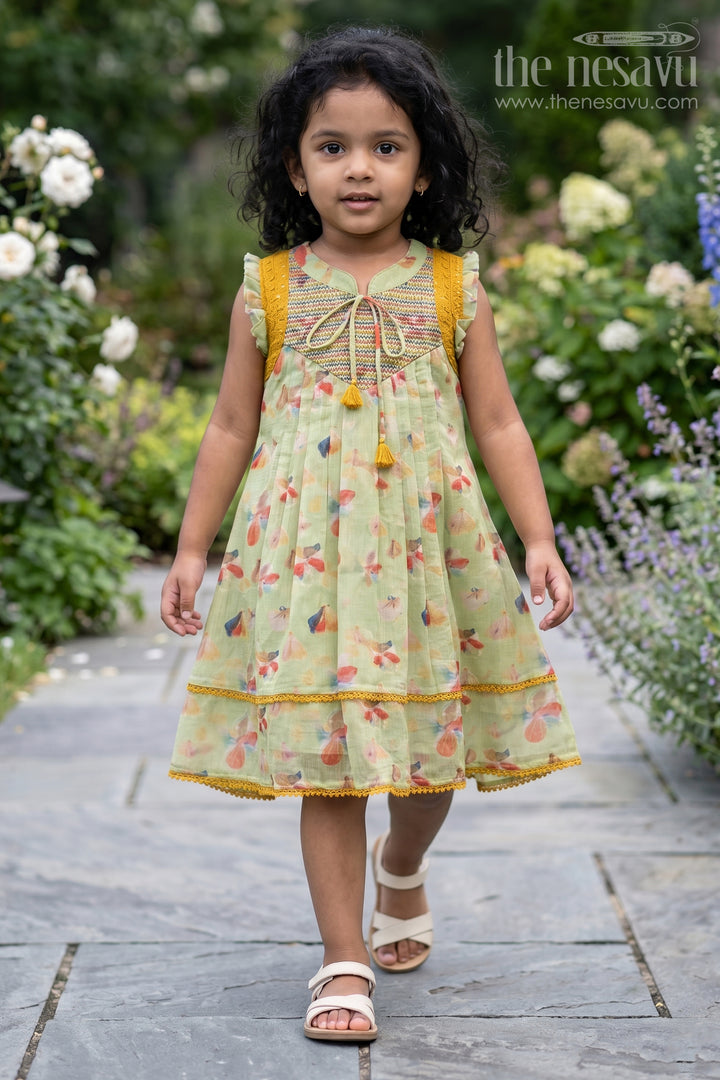 Girls Frock for Ethnic Day and Festive School Celebrations