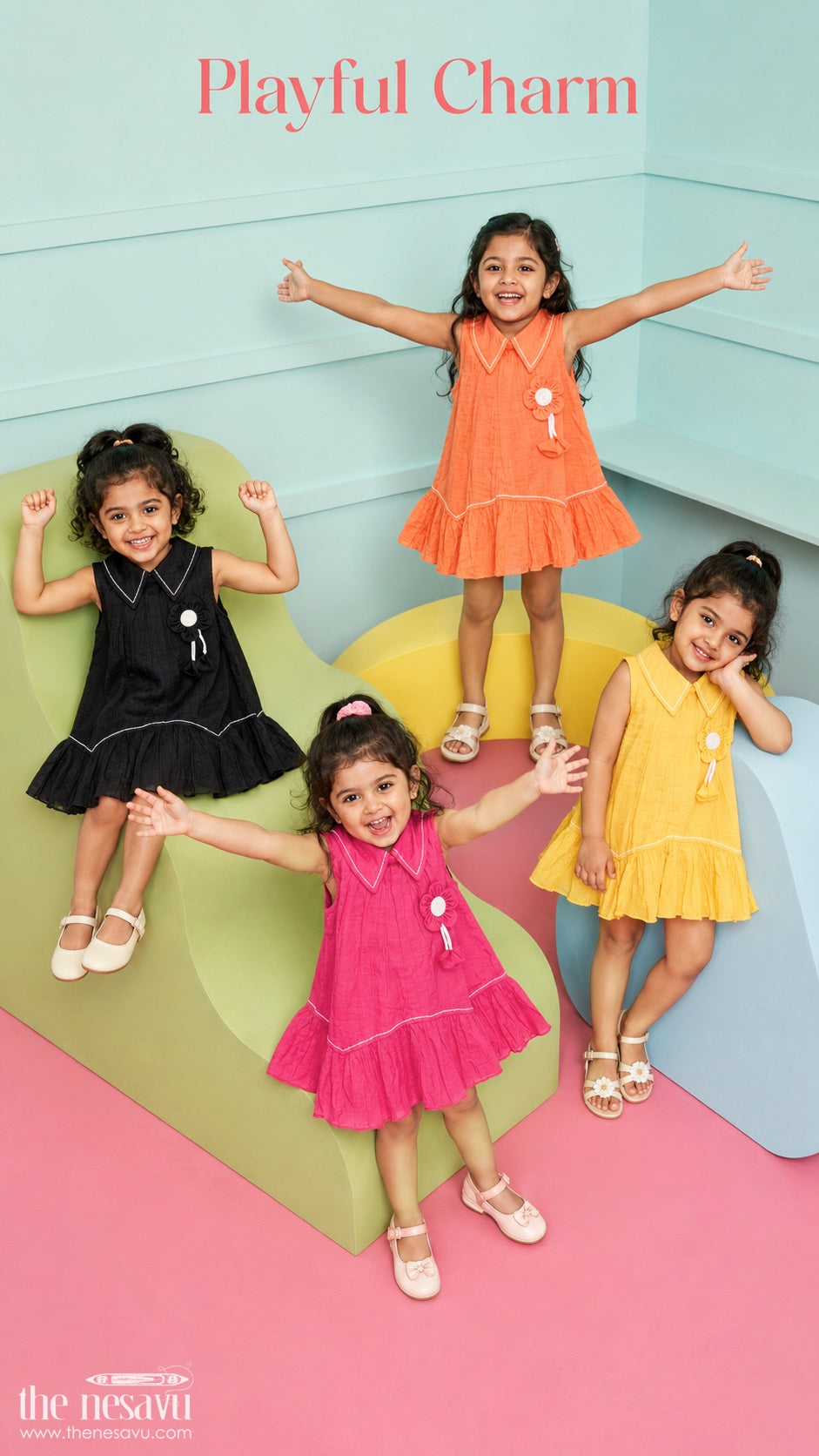 Girls Cotton Frock for Casual Wear and Outings