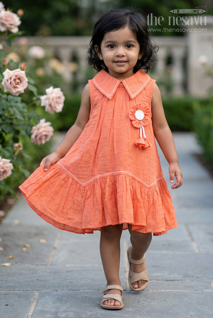 Girls Cotton Frock for Daily Wear and Travel Dates