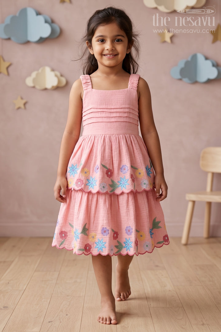 Girls Layered Frock for Playful Celebrations and Summer Outings