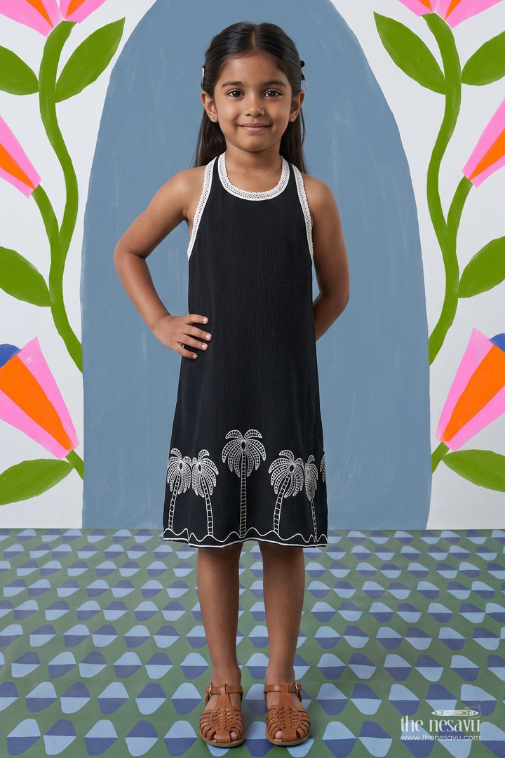 Girls Cotton Frock for Festive Evening Photos
