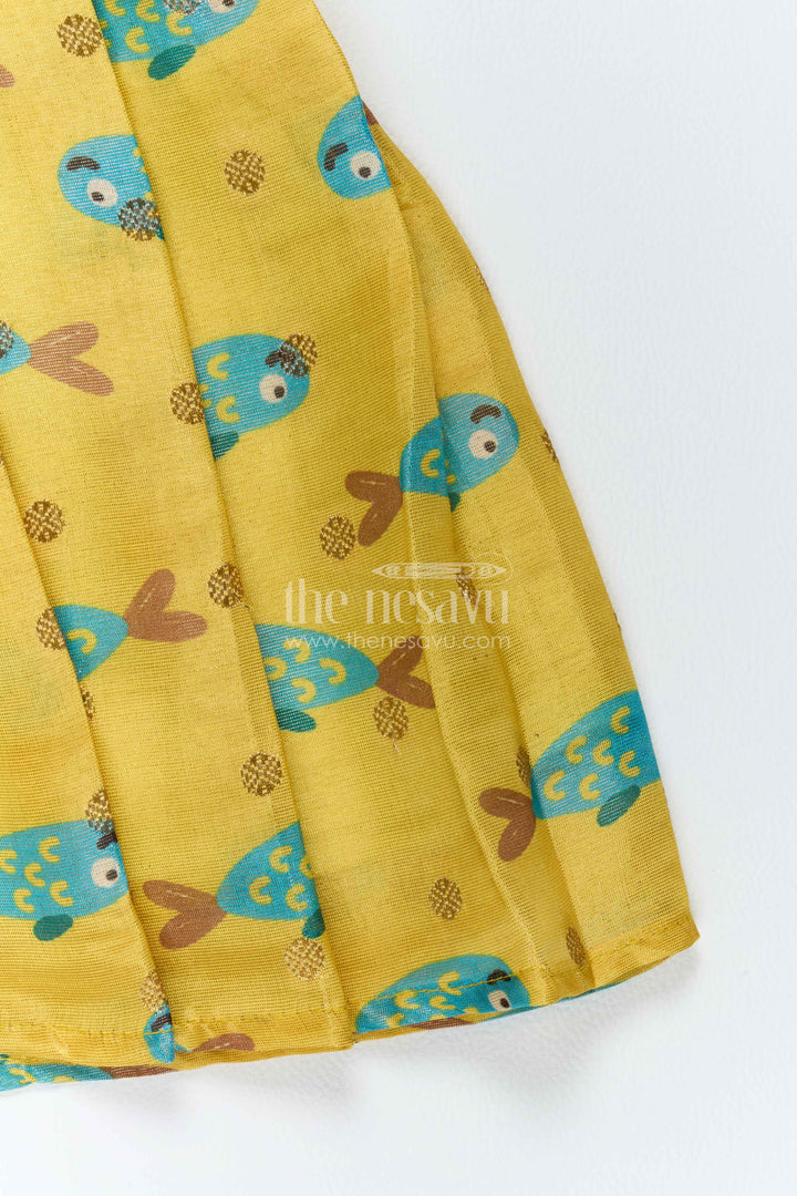 Chanderi Dress for Girls with Digital Print for Festive Occasions