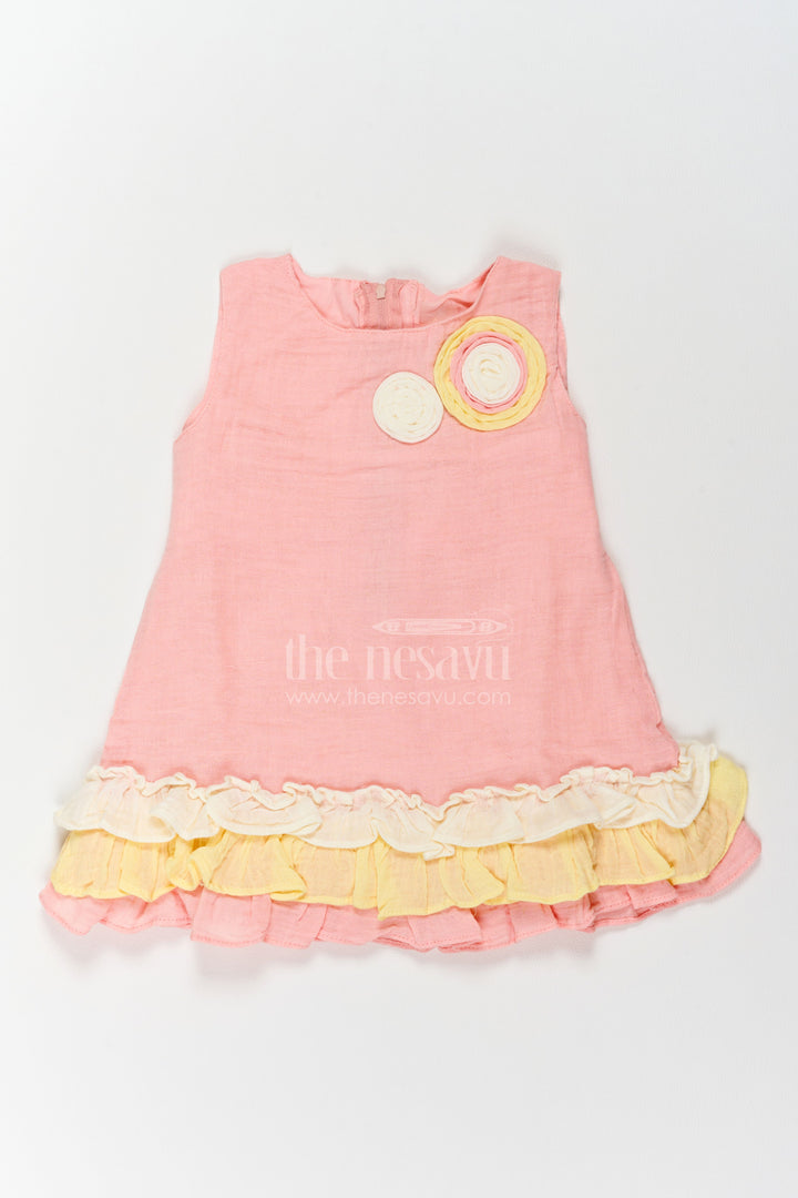 Girls Layered Ruffle Frock for Birthdays Playdates and Family Outings
