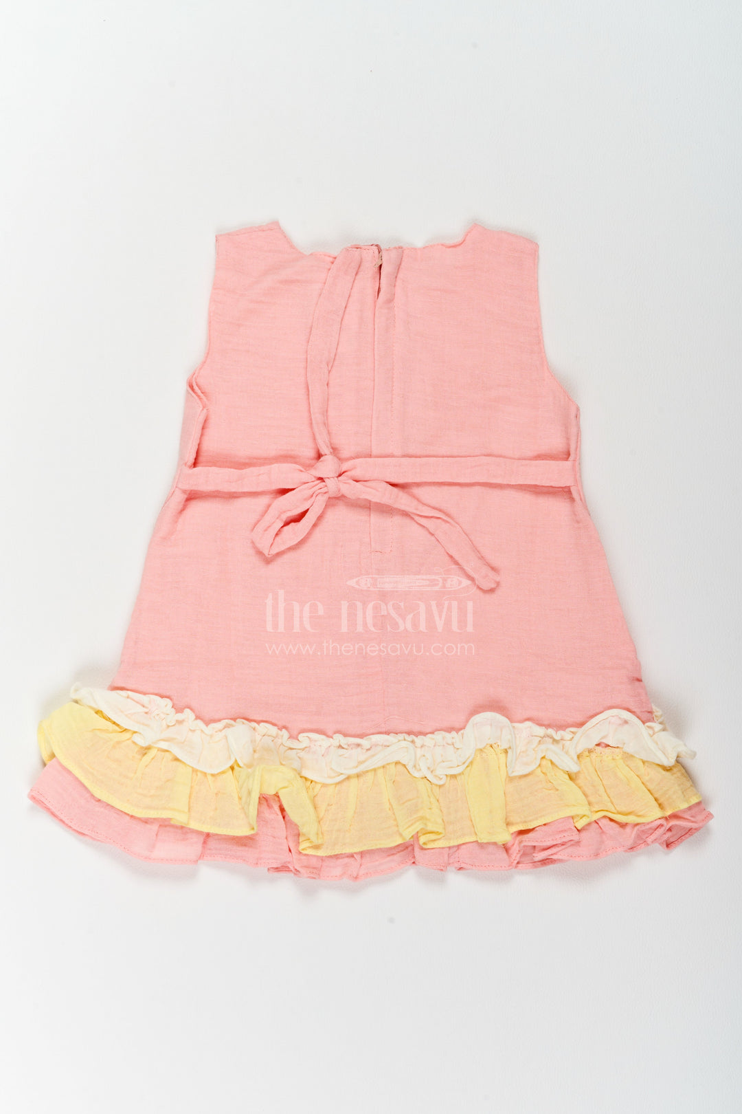 Girls Layered Ruffle Frock for Birthdays Playdates and Family Outings