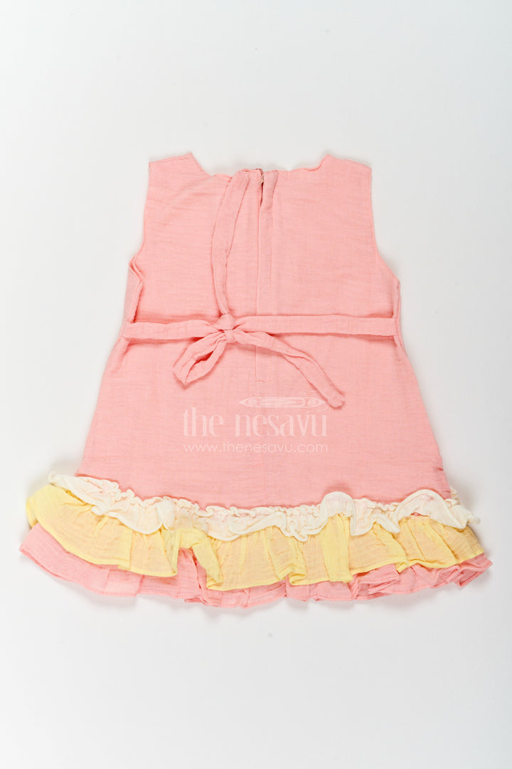 Girls Layered Ruffle Frock for Birthdays Playdates and Family Outings