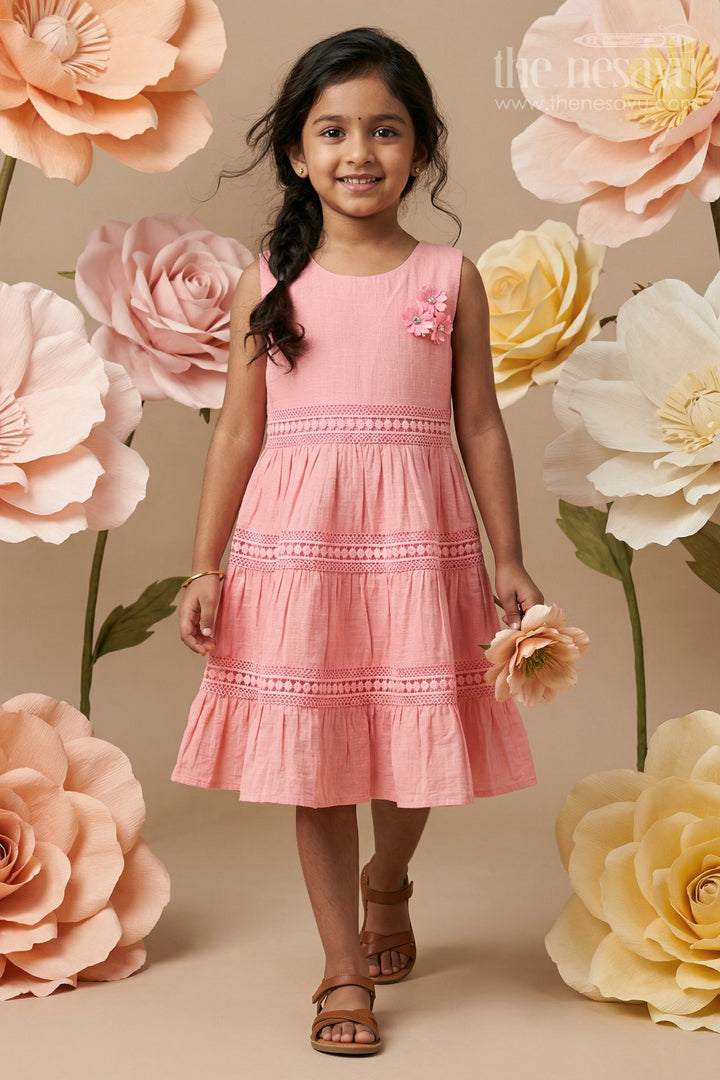 Toddler Girl Cotton Frock for Birthdays and Family Outings