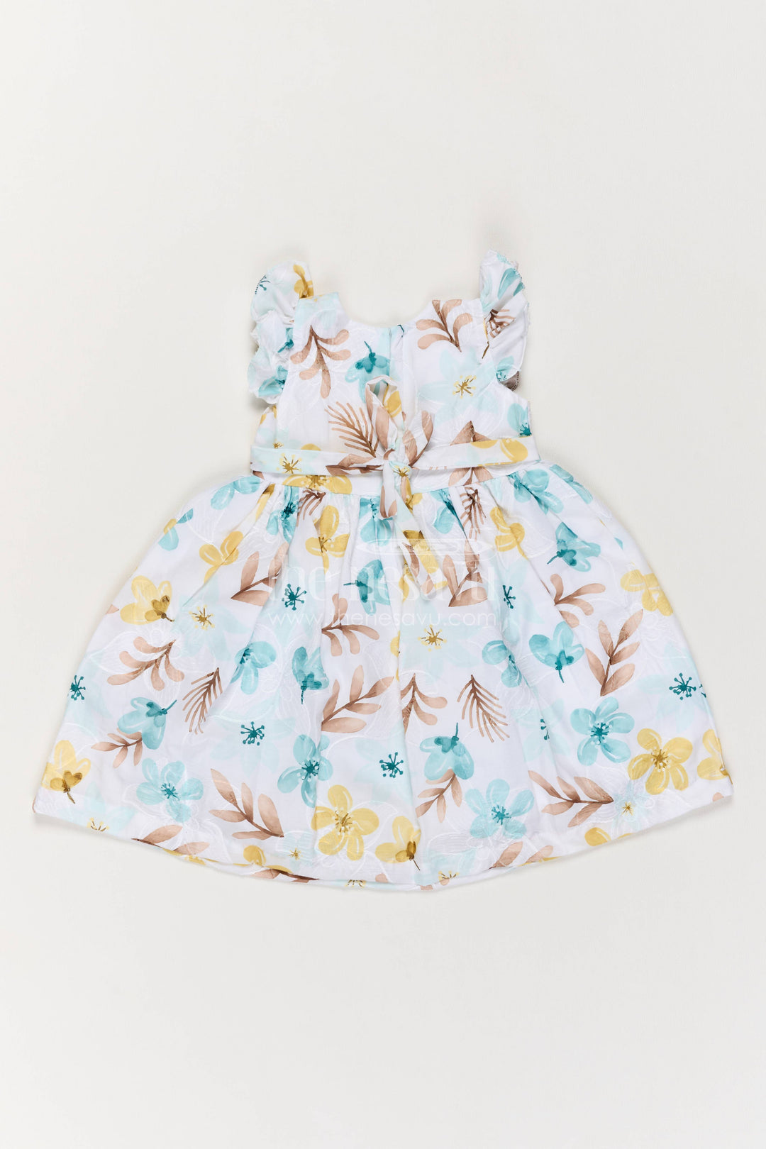 Cotton Dress for Girls with Digital Print for Festive Occasions