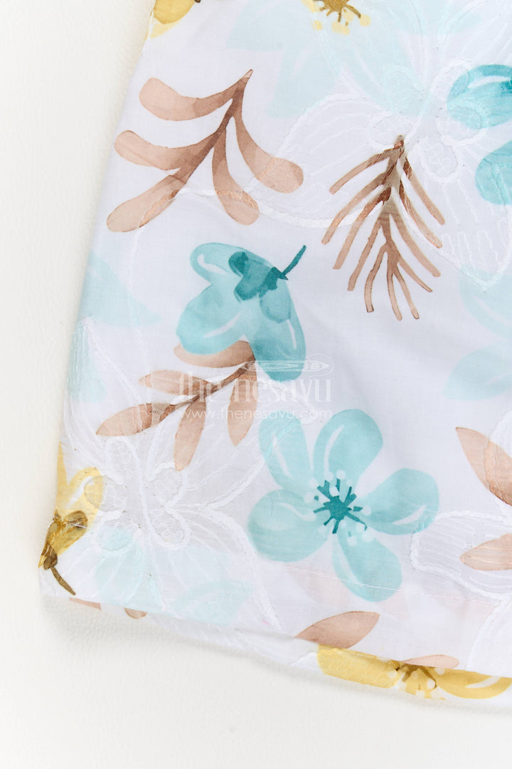 Cotton Dress for Girls with Digital Print for Festive Occasions