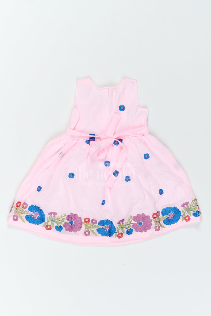 Girls Floral Hem Frock for Birthdays Garden Parties and Photo Moments