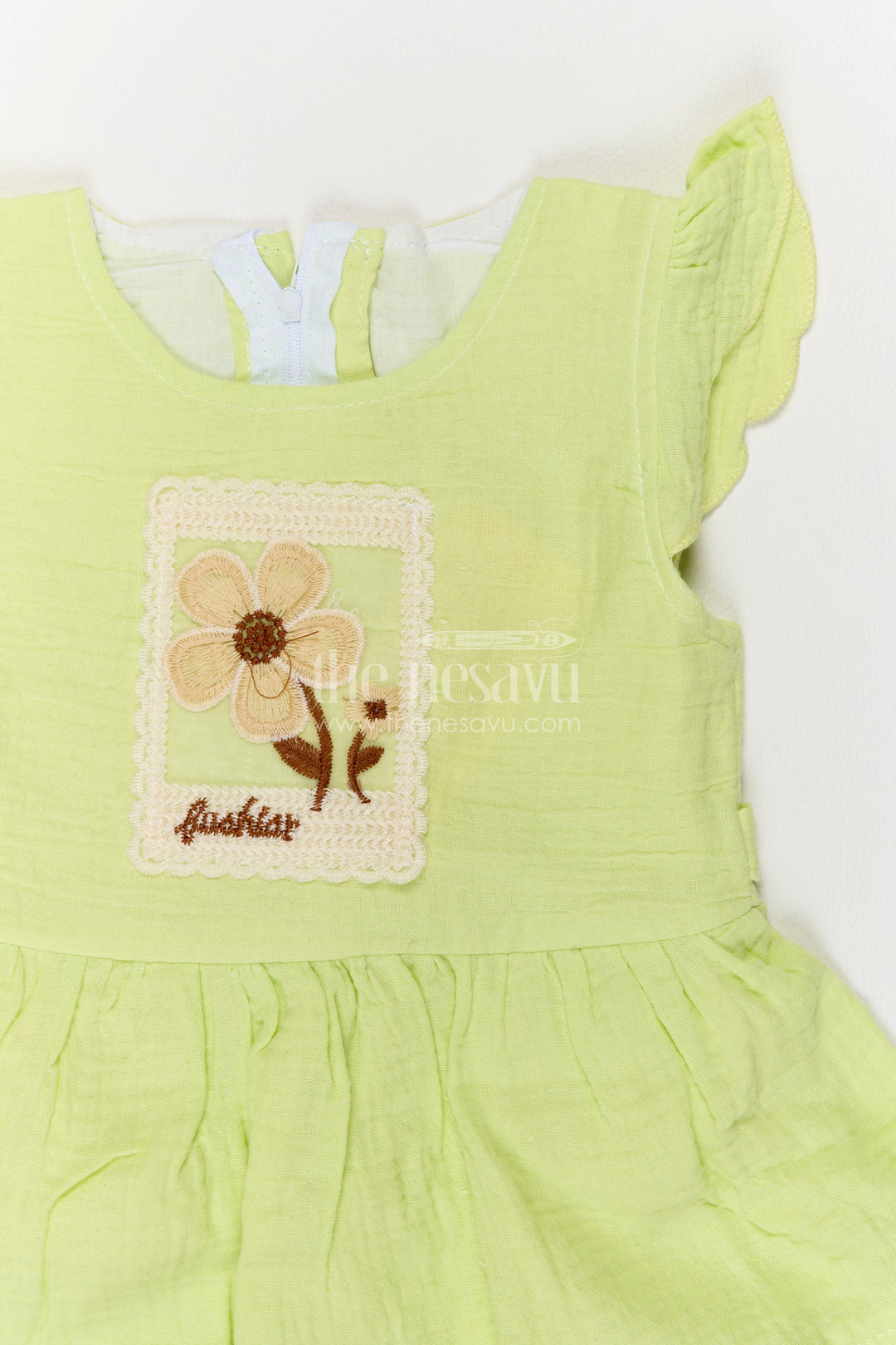 Girls Frock Dress with Thread Embroidery for Weddings and Parties
