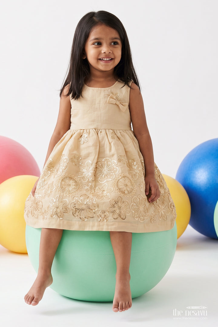 Girls Festive Brocade Frock for Receptions Family Events and Party Days