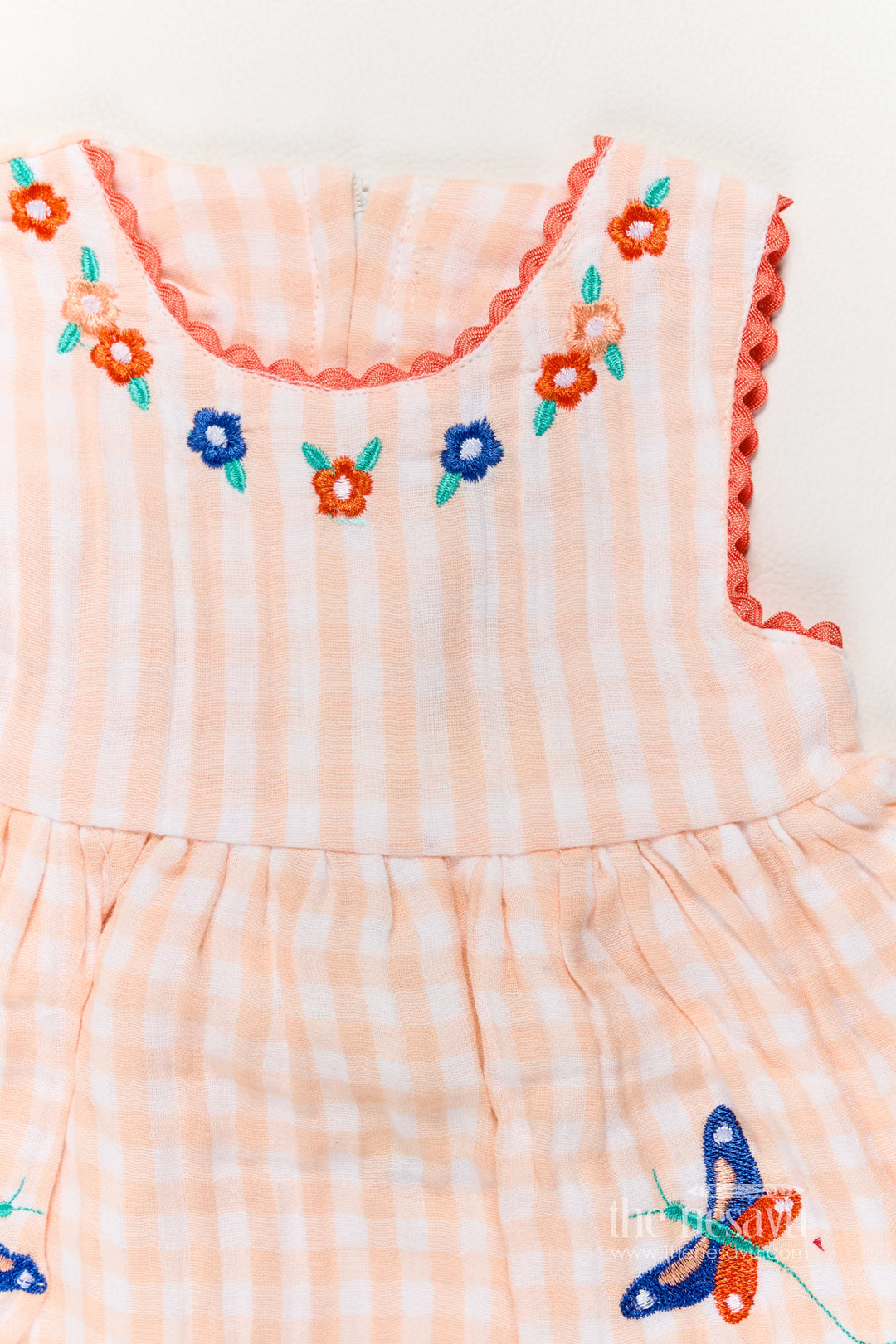 Girls Frock Dress in Orange for Milestone Days