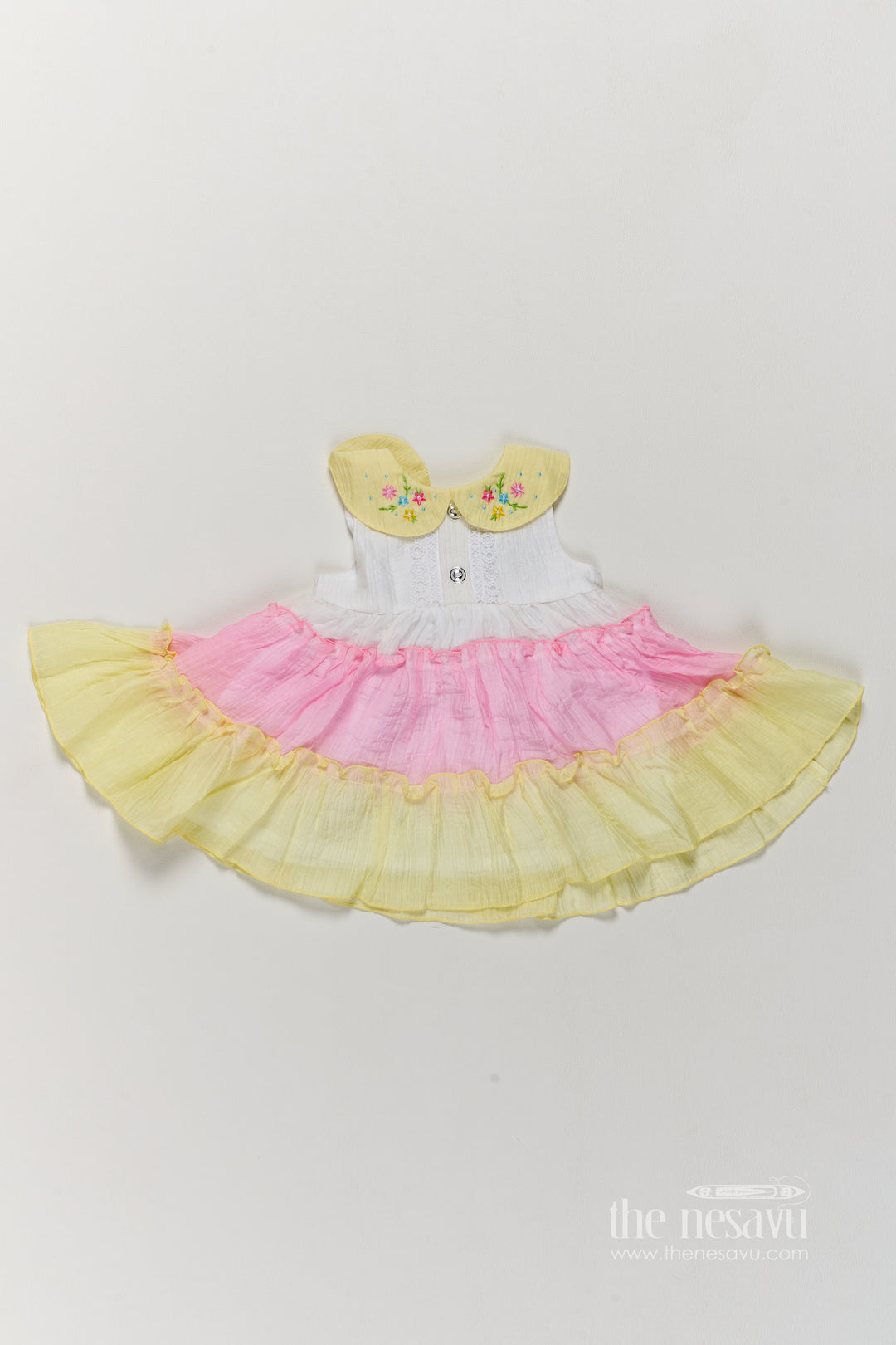Cotton Dress for Girls in Multicolor with an Occasion Ready Finish