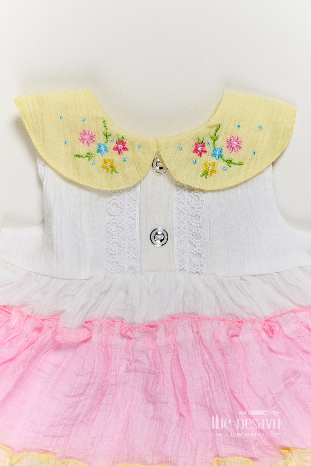 Cotton Dress for Girls in Multicolor with an Occasion Ready Finish