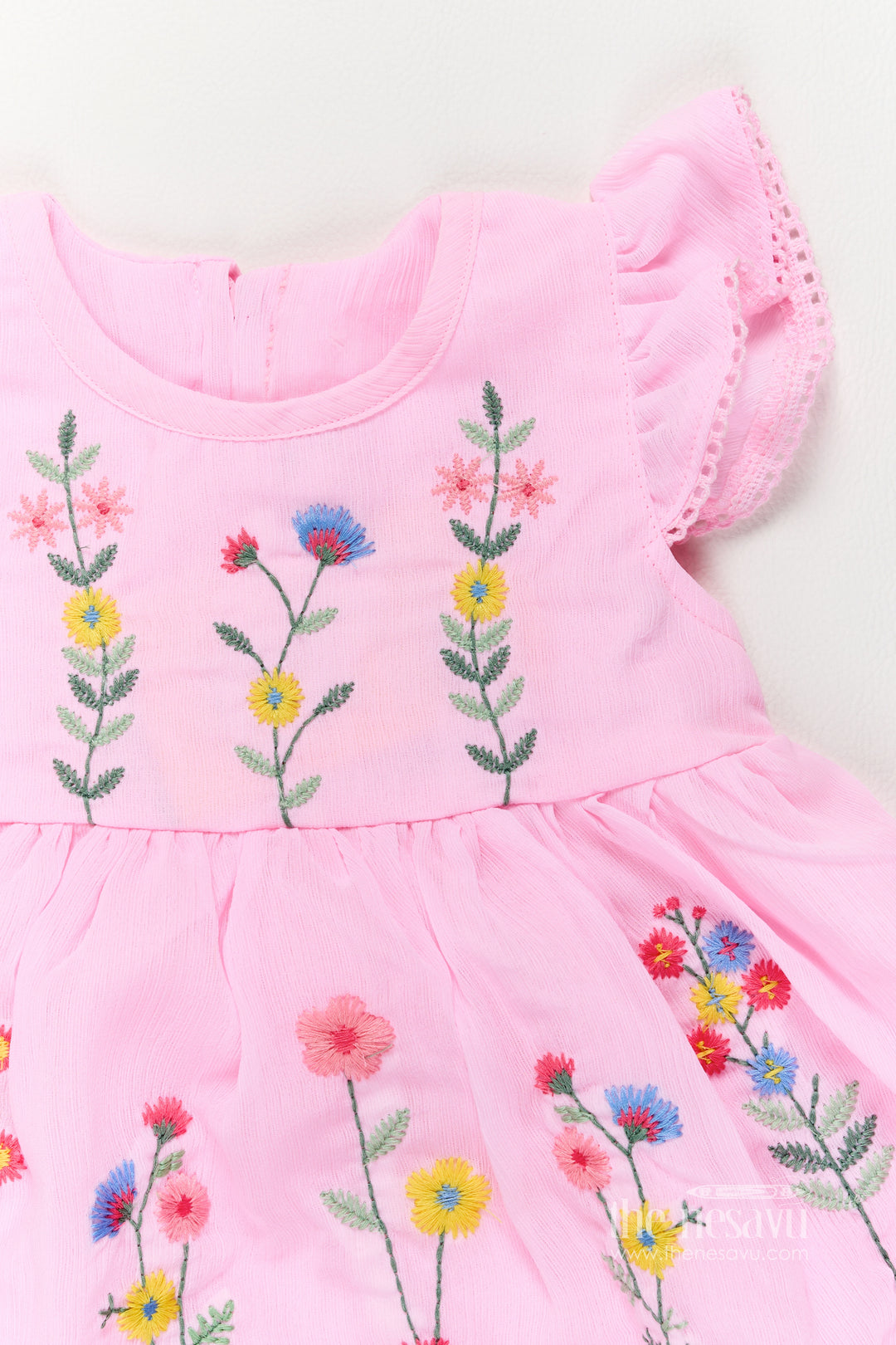 Party Frock for Girls in Pink for Celebrations and Photos