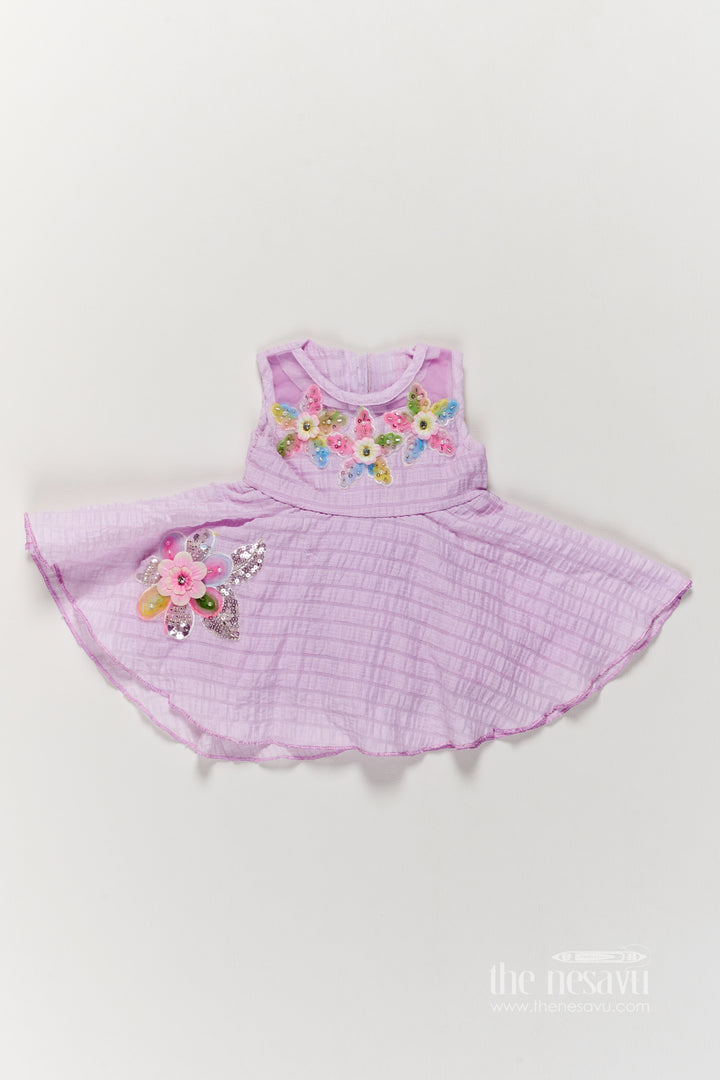 Girls Fancy Frock with Sequin Work for Family Functions