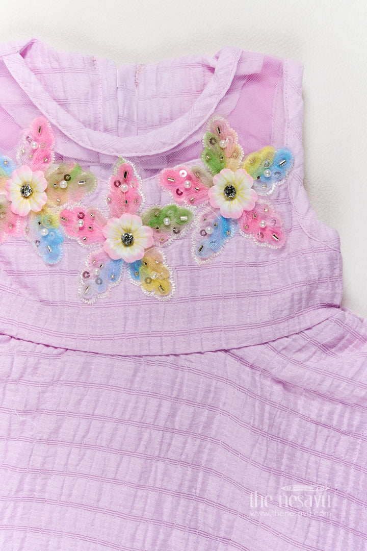 Girls Fancy Frock with Sequin Work for Family Functions