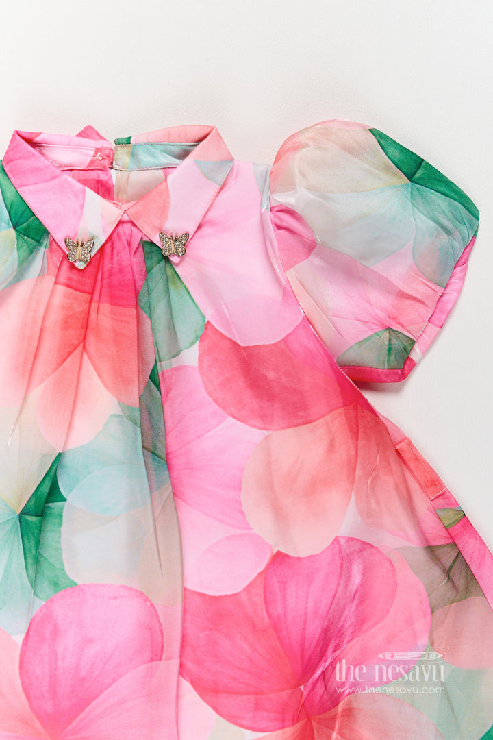 Girls Fancy Frock in Multicolor for Special Functions