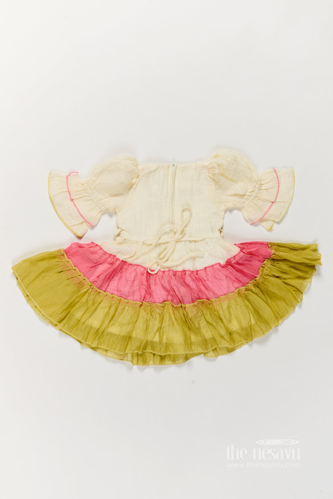 Girls Frock Dress in Multicolor for Milestone Days