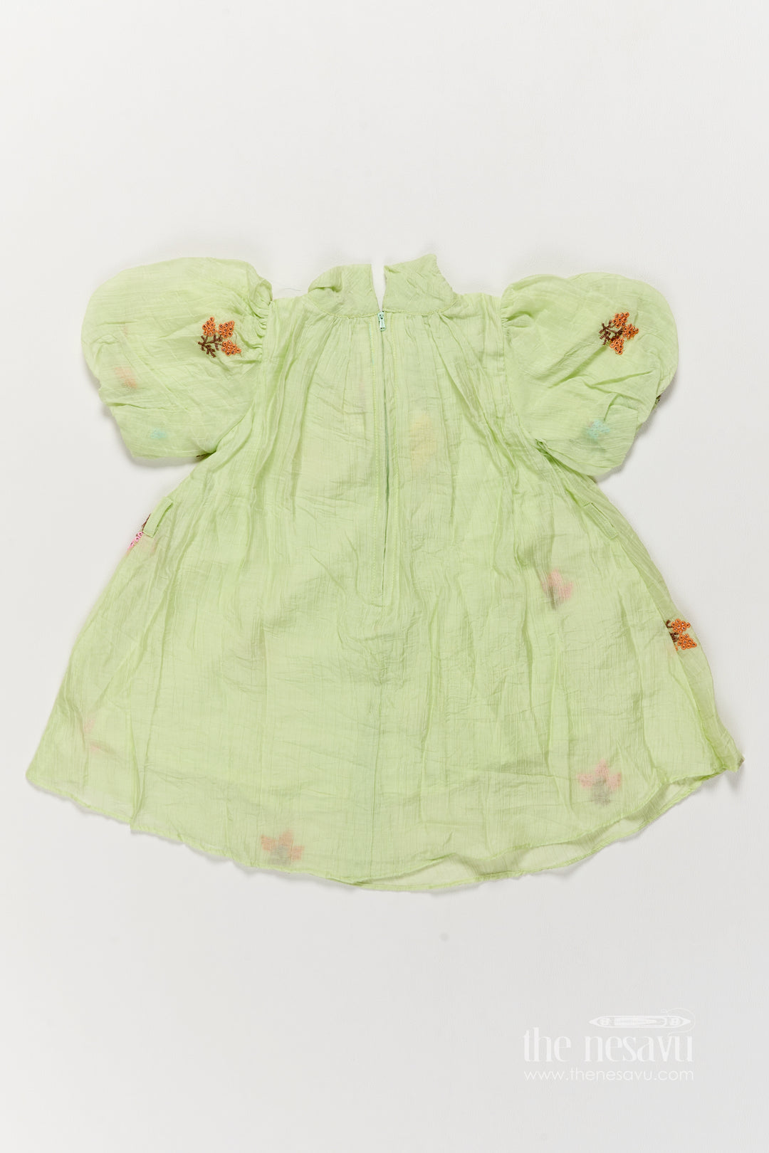 Ethnic Frock for Girls in Yellow for Celebrations and Photos