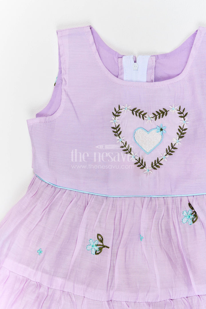 Ethnic Frock for Girls in Purple for Celebrations and Photos