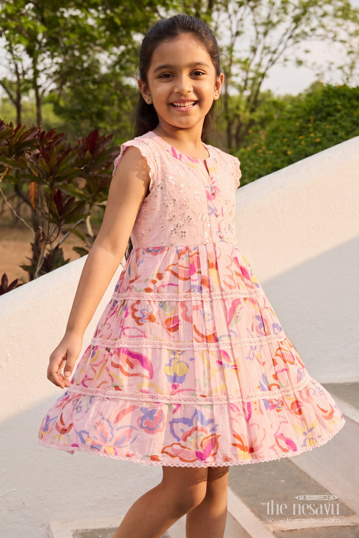 Girls Frock Dress in Cream for Milestone Days