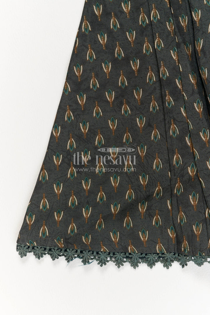 Cotton Dress for Girls with Sequin Work for Festive Occasions