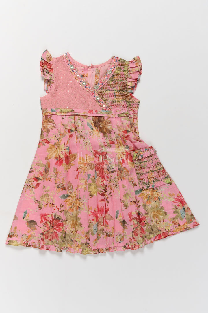 Girls Frock Dress in Peach for Joyful Occasions