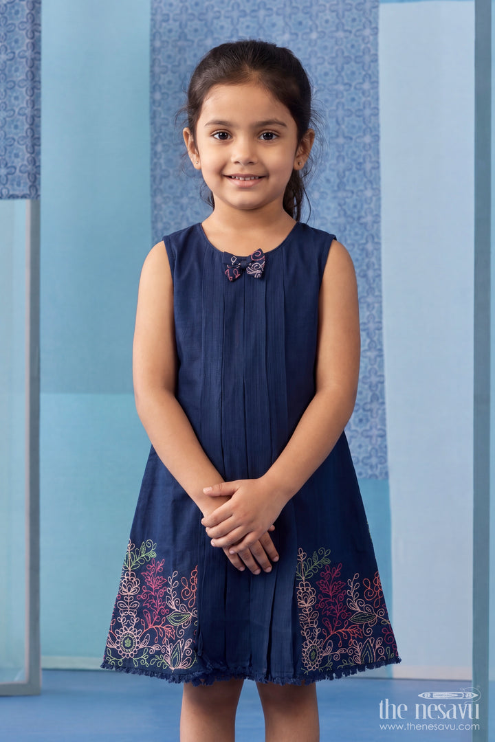 Girls Frock Dress in Blue for Milestone Days