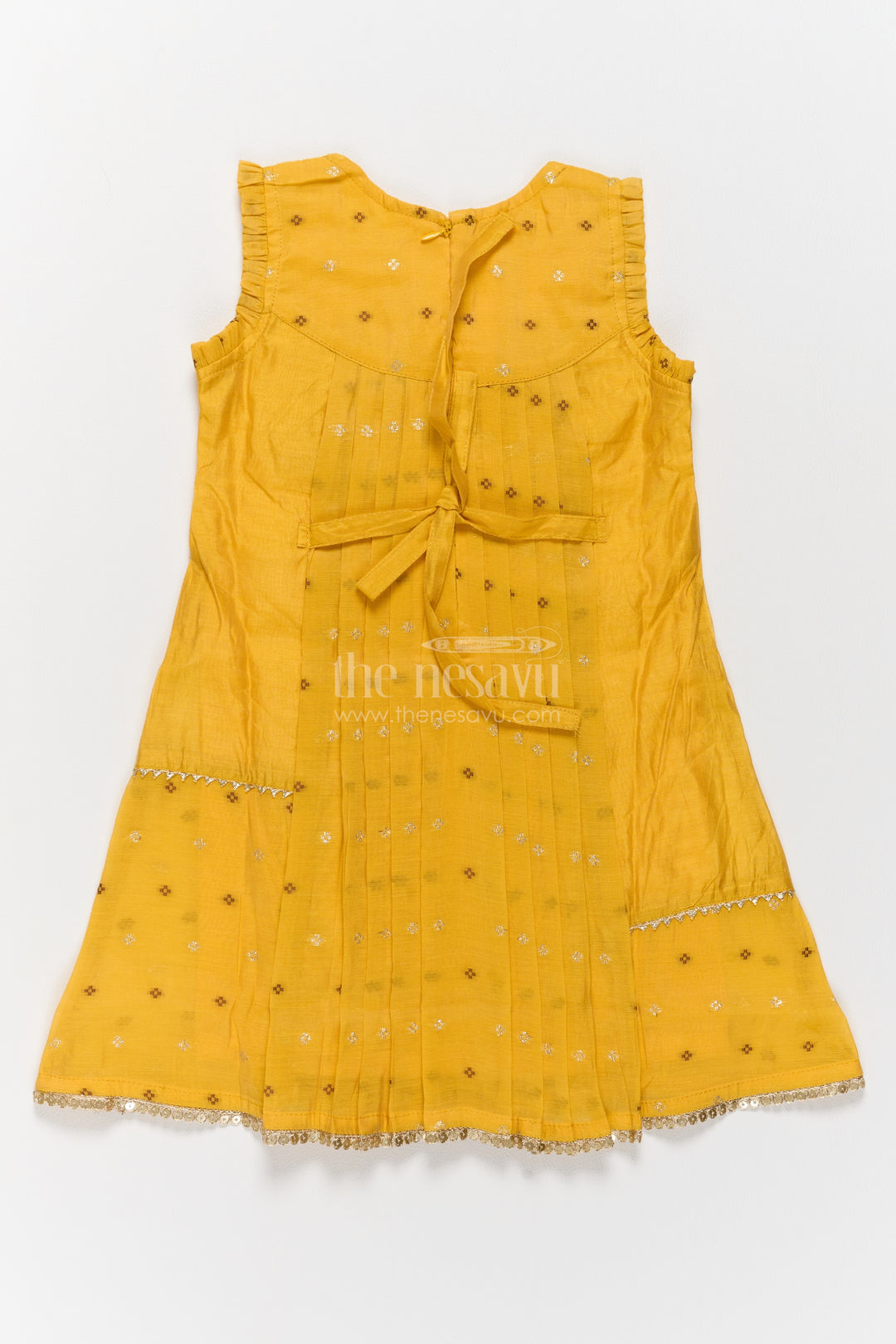 Ethnic Frock for Girls in Yellow for Joyful Occasions