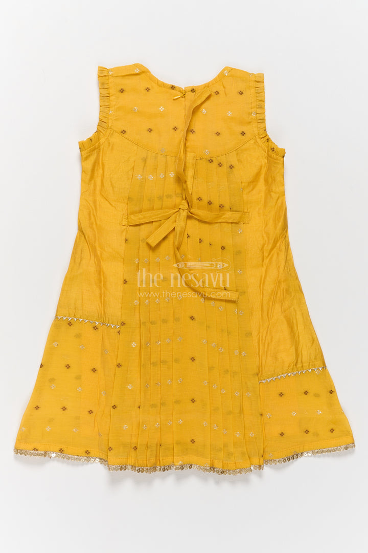 Ethnic Frock for Girls in Yellow for Joyful Occasions