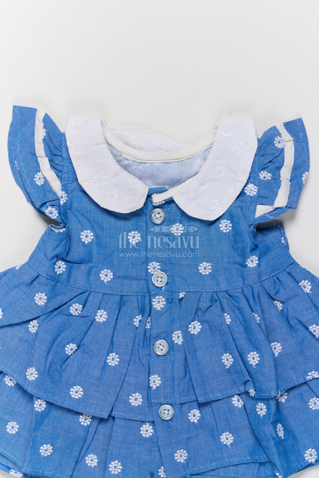 Girls Frock Dress in Blue for Festive Gatherings