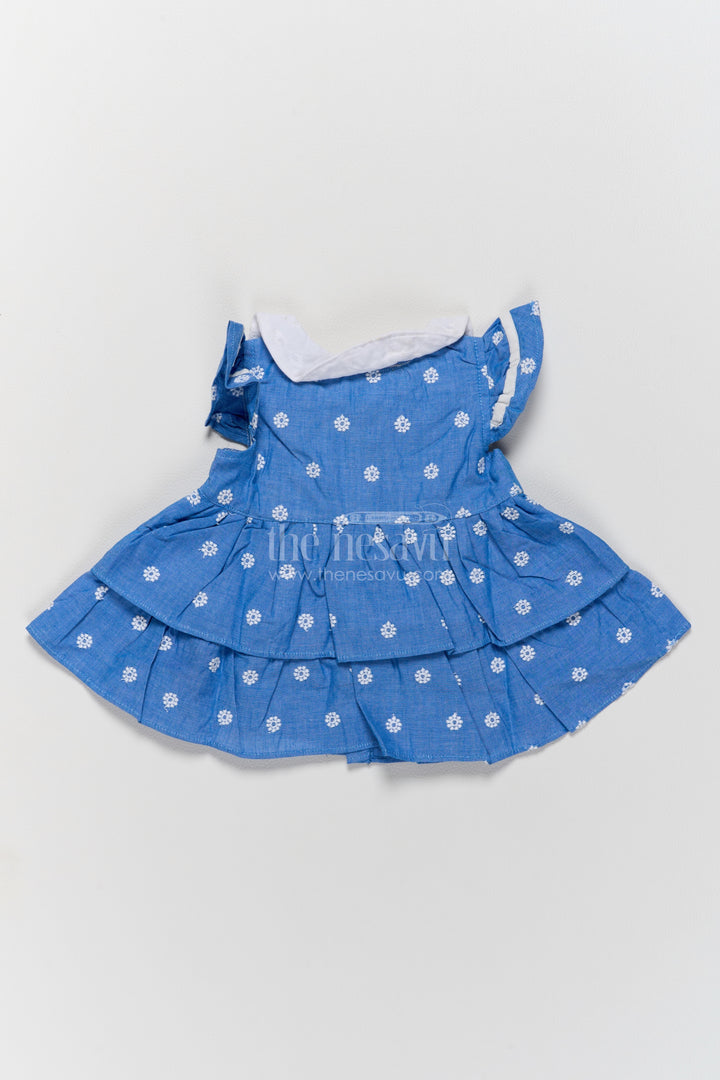Girls Frock Dress in Blue for Festive Gatherings