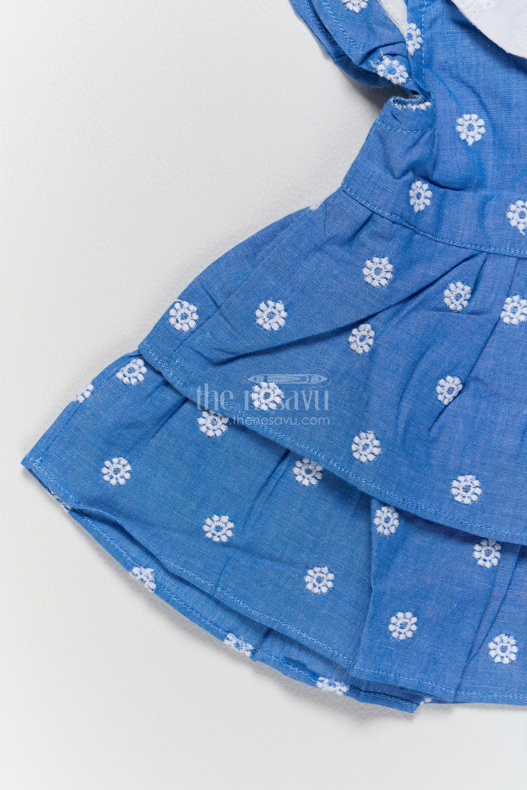 Girls Frock Dress in Blue for Festive Gatherings