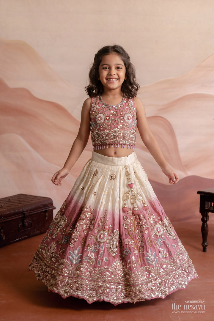 Fancy Lehenga for Girls in Purple for Traditional Events