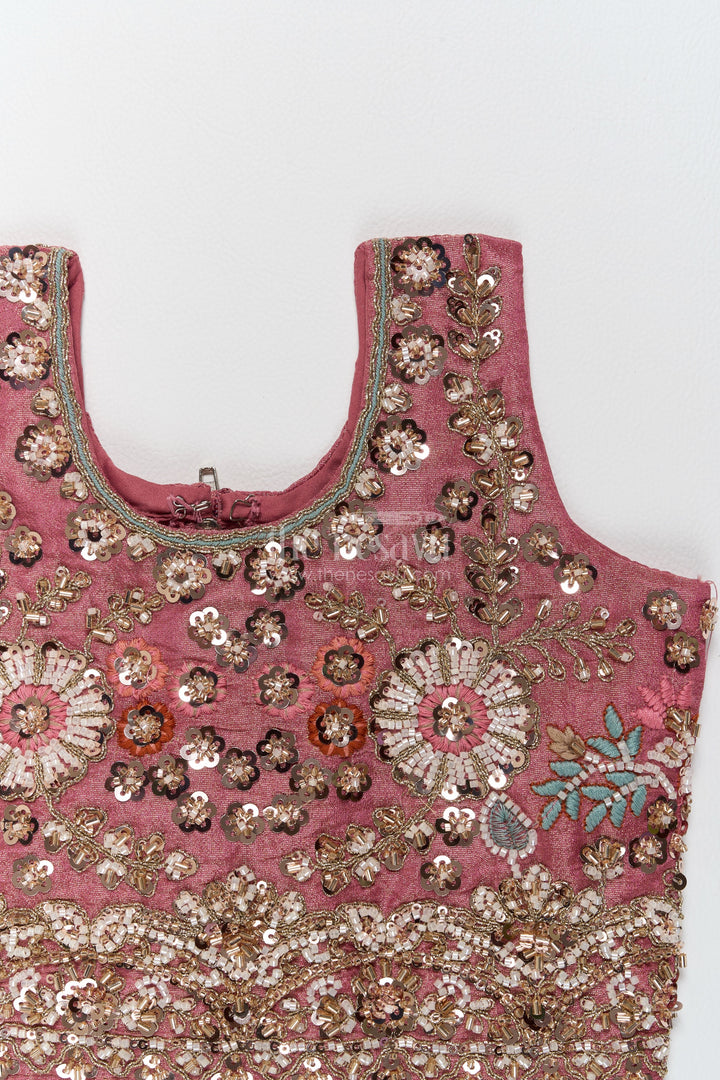 Fancy Lehenga for Girls in Purple for Traditional Events