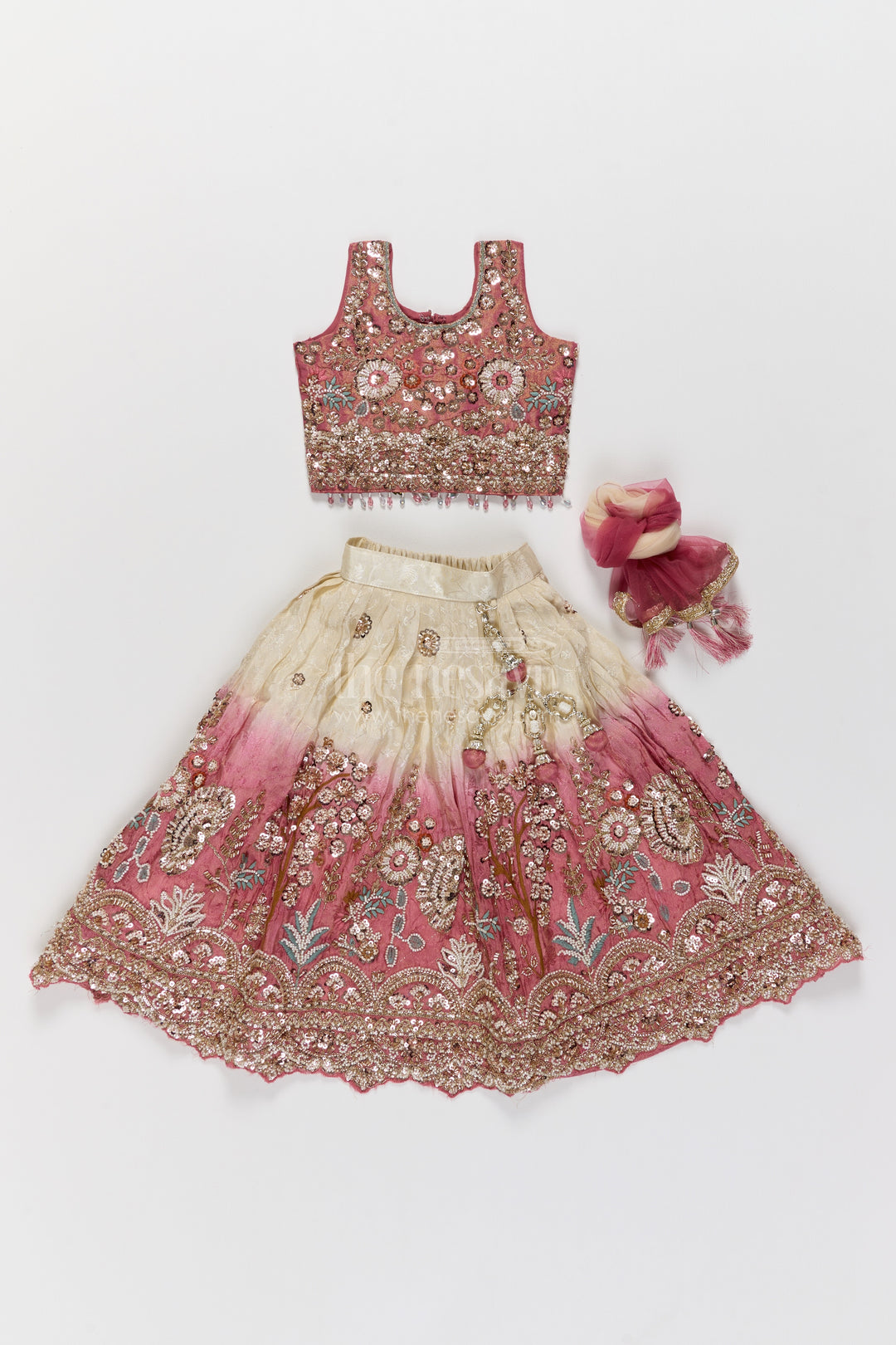 Fancy Lehenga for Girls in Purple for Traditional Events