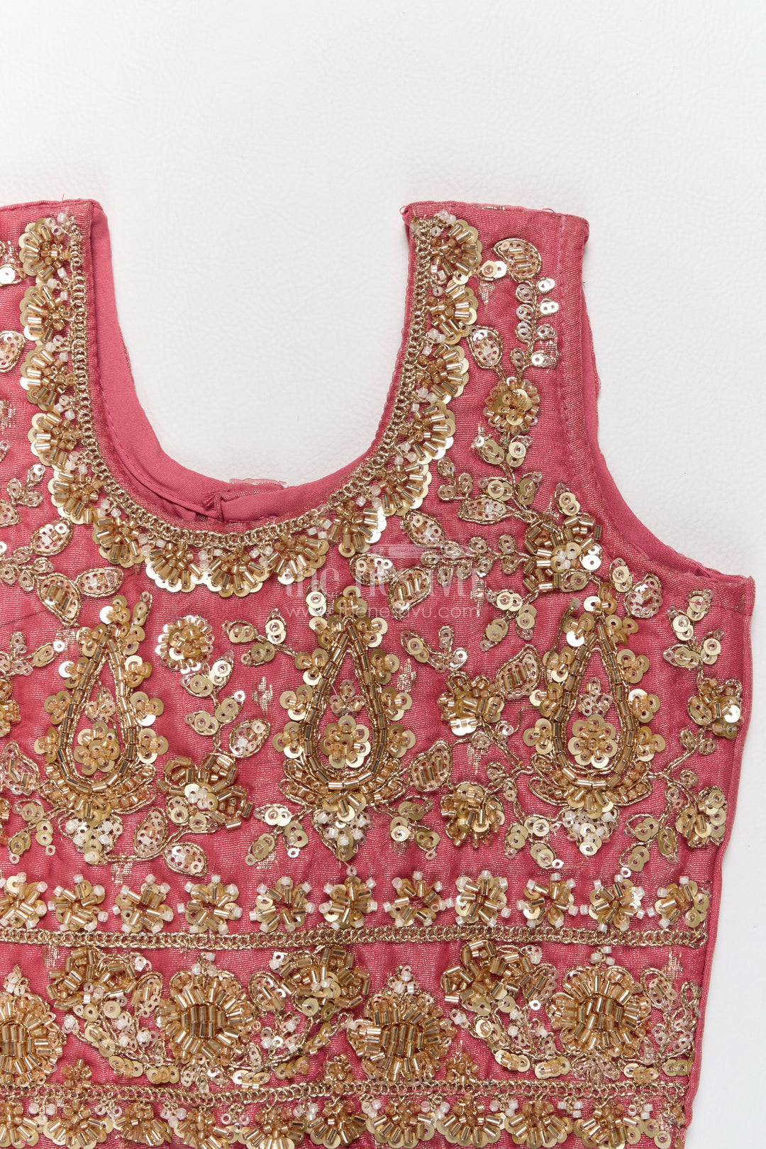 Kids Lehenga Set in Pink for Milestone Days