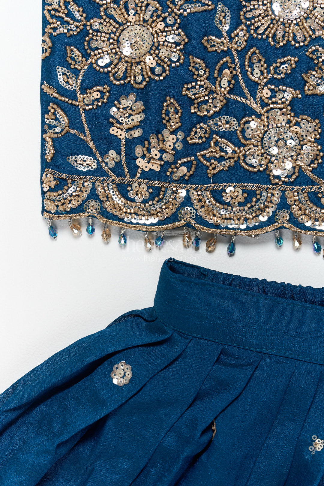 Fancy Lehenga for Girls in Blue for Family Celebrations