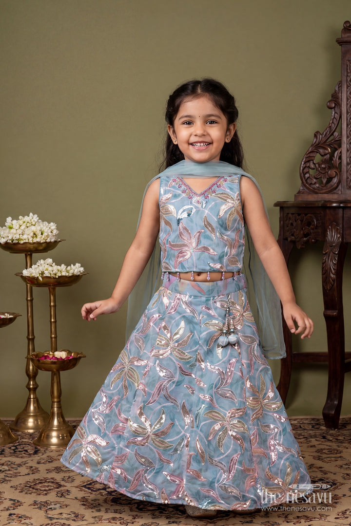 Fancy Lehenga for Girls with Sequin Work for Festive Occasions