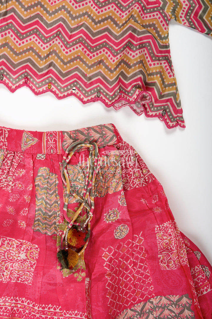 Festival Lehenga for Girls Embroidered Ethnic Outfit