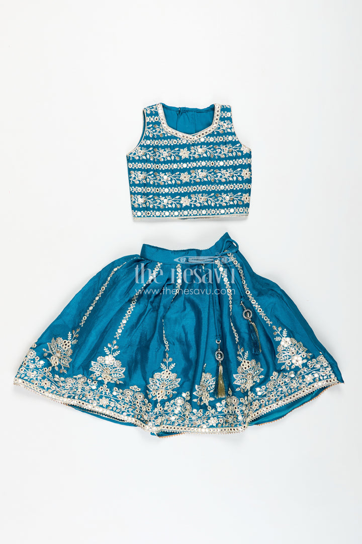 Partywear Lehenga for Girls Embroidered Blouse Set