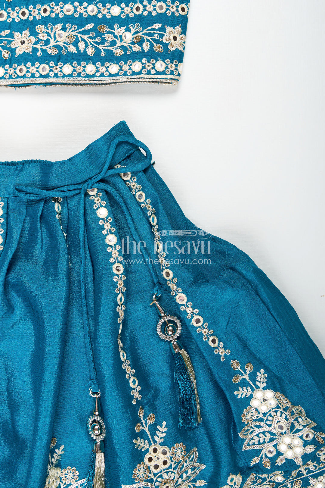 Partywear Lehenga for Girls Embroidered Blouse Set